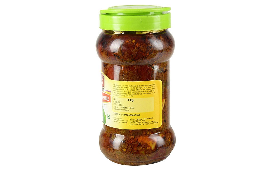 Aroura Mixed Pickle (In Mustard Oil)   Plastic Jar  1 kilogram